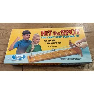Vintage Hit The Spot Game by Mattel Toys‎ 1975 Skill Ball Rolling Board Game